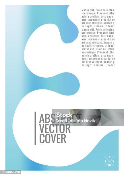Blue Cover Abstract Blue Cover Design Template Stock Illustration - Download Image Now ...