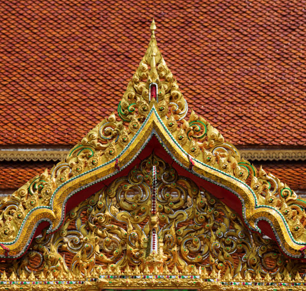 Thai temple at Mae Khlong river in Amphawa