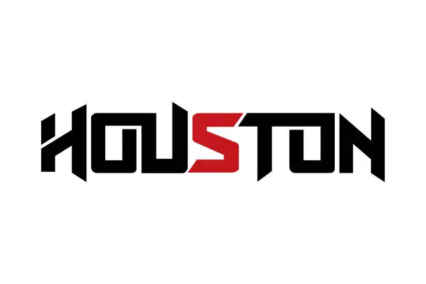 Vector illustration of Houston typography design vector, for t-shirt, poster and other uses