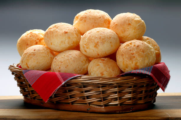 brazilian snack cheese bread - cooked bread food cup imagens e fotografias de stock