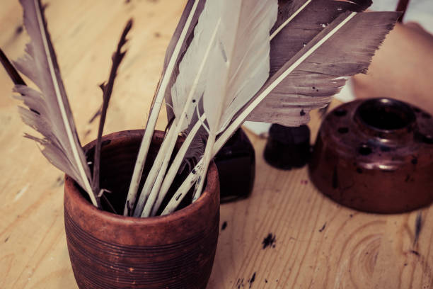 istock Ceramic bowl full of quills 1024893330