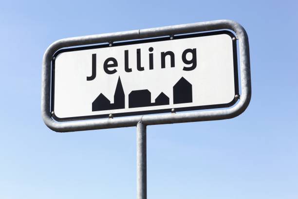 istock Jelling city road sign in Denmark 1024946522