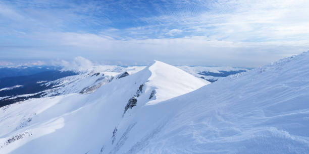 Winter landscape in the mountains