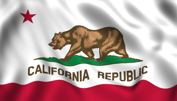 istock flag california US state symbol 1024969296