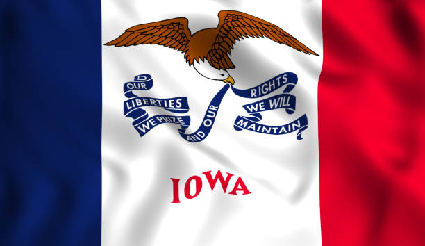 istock flag iowa US state symbol 1024969354