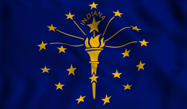 istock flag indiana US state symbol 1024969434