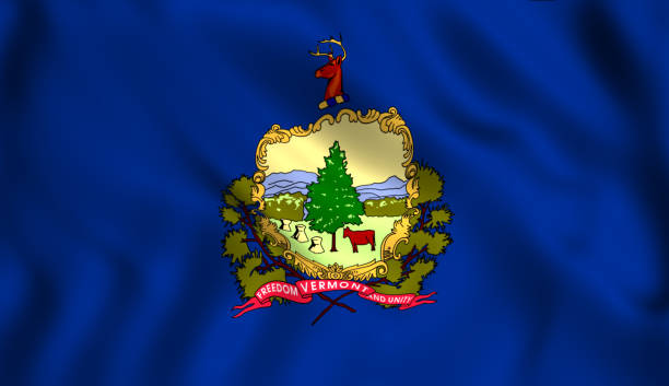 istock flag of Vermont 1024976176