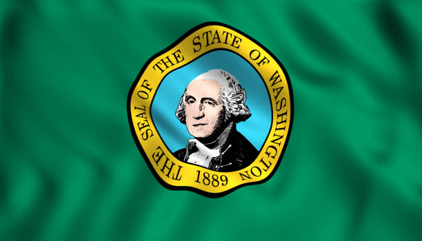 istock The state flag of Washington 1024976198