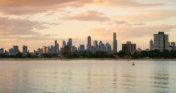 istock St Kilda and Melbourne at Sunset 1024976466