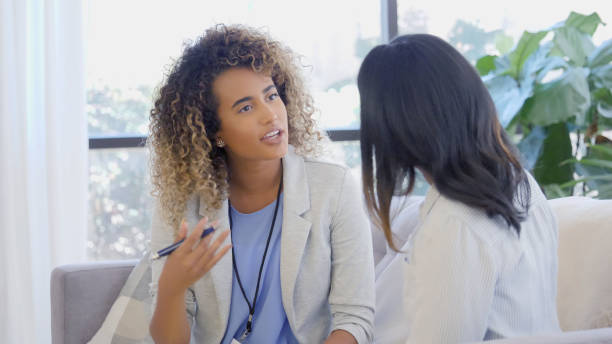 istock Mental health professional with patient 1025006366
