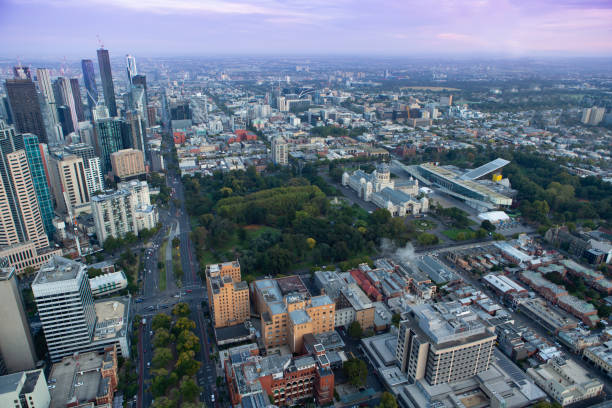 istock CBD Carlton Cardens and Museum Aerial 1025009082