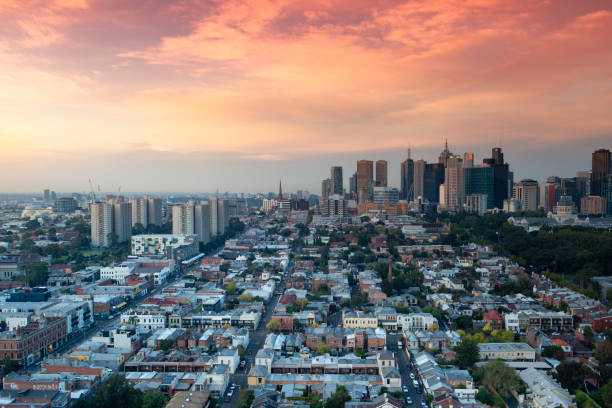 istock Aerial Melbourne Sunrise 1025009452
