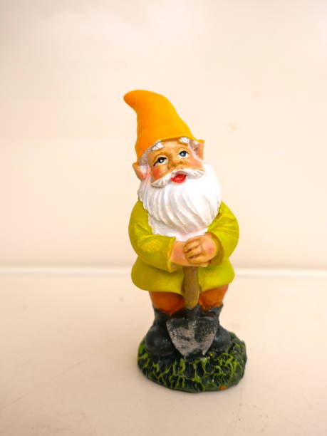 istock Garden gnome in front of a neutral background 1025033984