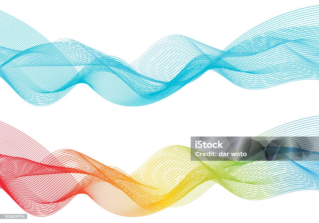 Abstract Smooth Color Wave Stock Illustration - Download Image Now ...