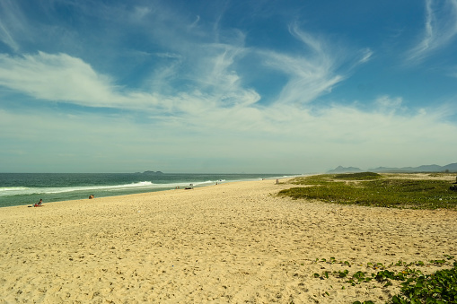 Playa, arena y cielo - Praia deserta del desierto photo