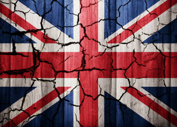 istock Full Frame Shot Of Wall With British Flag 1025076806