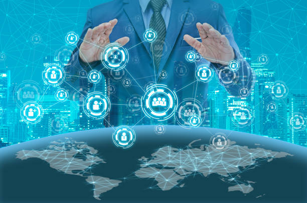 istock Digital Composite Image Of Businessman And Interface 1025082056