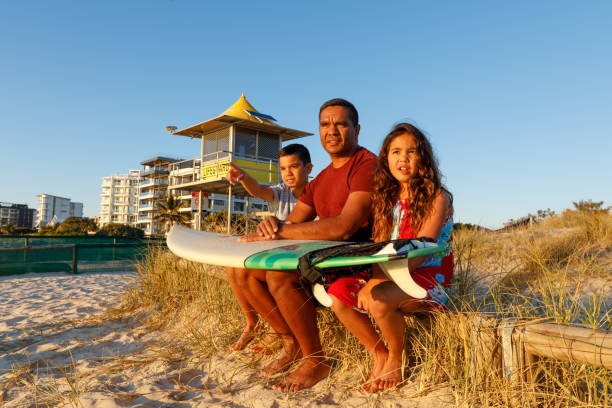istock Australian Aboriginal Father and Children 1025084830