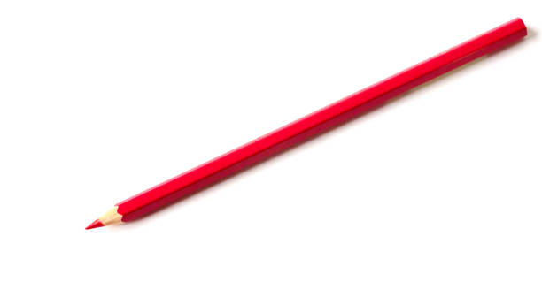 istock A red color pencil isolated on white background 1025103386
