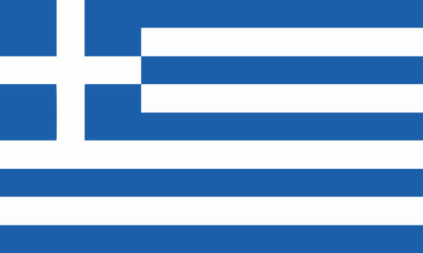 bildbanksillustrationer, clip art samt tecknat material och ikoner med flagga grekland - greece