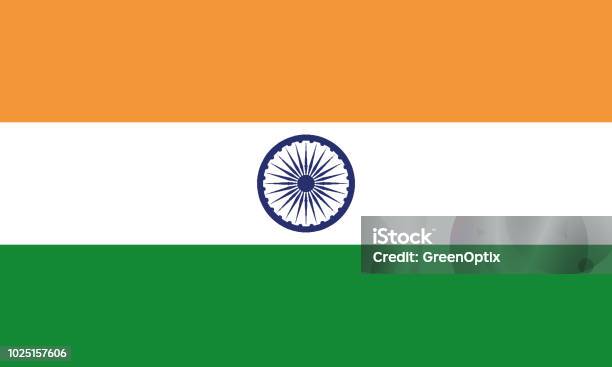 National Flag India Stock Illustration - Download Image Now - Banner - Sign, Celebration, Coat Of Arms