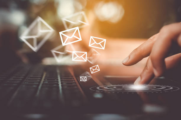 istock Woman hand using smartphone to send and recieve email. 1025157892