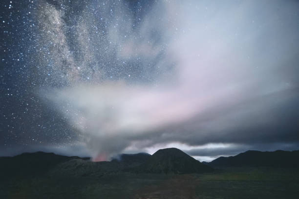 istock Astrophoto Milky way at Volcano Mt.Bromo East Java,Indonesia 1025174942