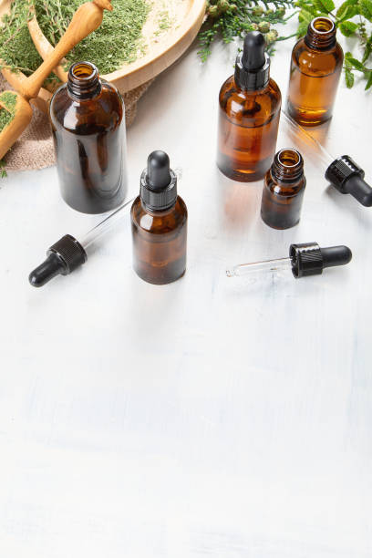 istock Bottles of essential oils 1025178942