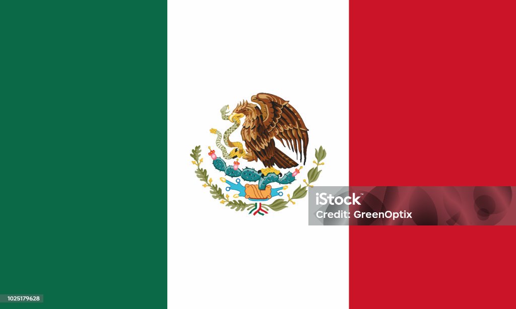 National Flag Mexico Detailed Illustration National Flag Mexico Banner - Sign stock vector