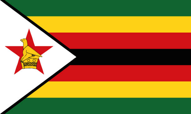 ilustrações de stock, clip art, desenhos animados e ícones de national flag zimbabwe - zimbabwe