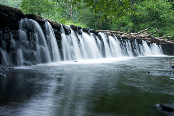 istock Sycamore Mills Dam Waterfall 1025204118