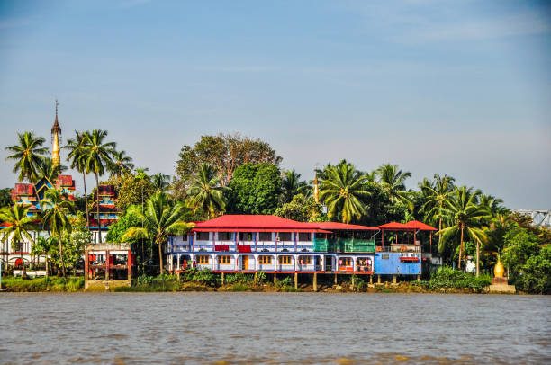 Shampoo Island (Gaungse Kyun Island) at Salween River (Thanlyin River) near Hpa-An