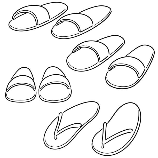 300+ Rubber Slippers Drawing Illustrations, Royalty-Free Vector ...