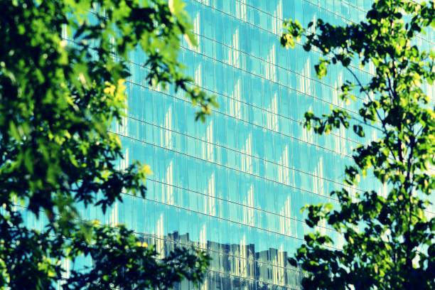 istock Modern apartment building exterior. Retro colors stylization 1025259674