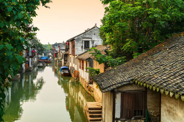 istock Suzhou ancient town night view 1025266628