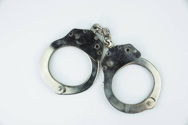 istock Top view, shackle isolated on white background 1025300228