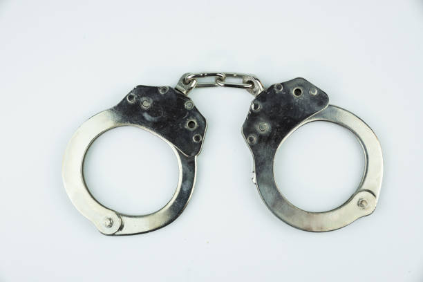 istock Top view, shackle isolated on white background 1025300296