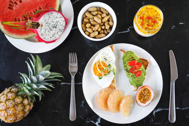istock Healthy and delicious breakfast on the table 1025302454