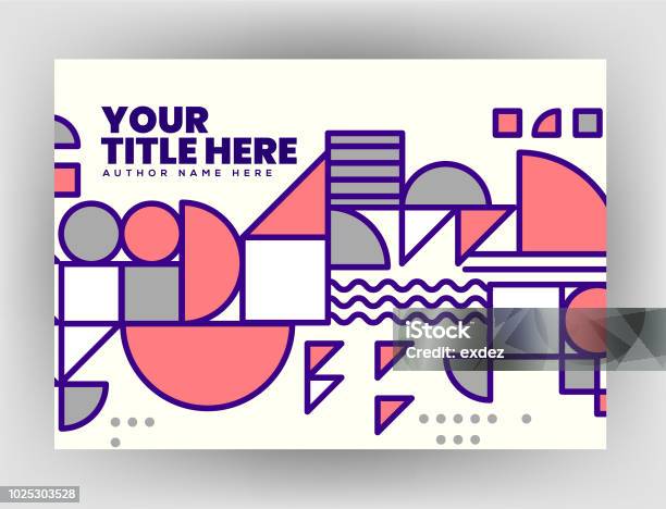 Shape Cover Background Title Cover With Shape Design Stock Illustration - Download Image Now ...