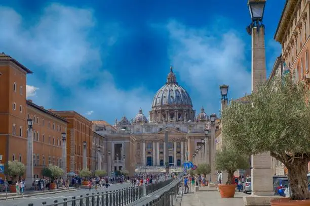 Photo of street view of Vatican city