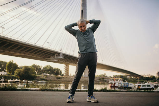 istock Senior jogging in the city 1025344854