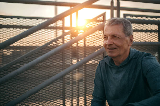 istock Senior jogging in the city 1025347652