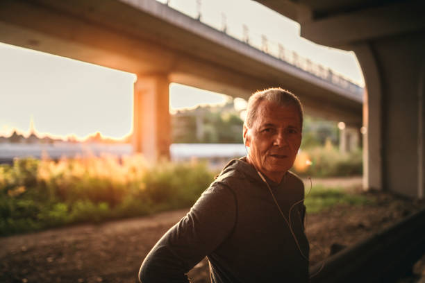 istock Senior jogging in the city 1025350322