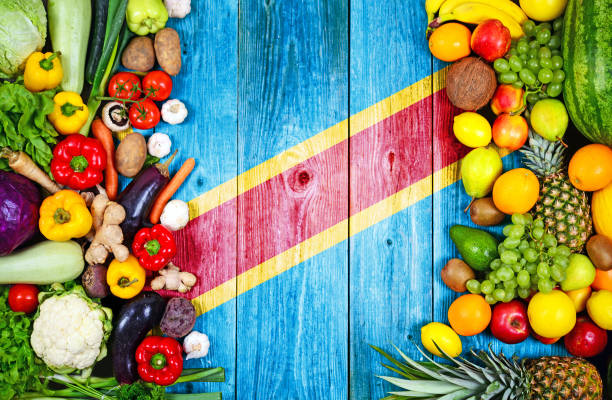 istock Fresh fruits and vegetables from Congo Democratic Republic 1025350814