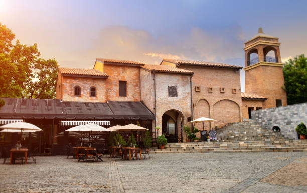 istock Old Italian village style building. 1025350952