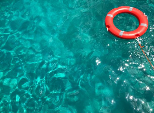 istock Lifebuoy in the sea 1025356096