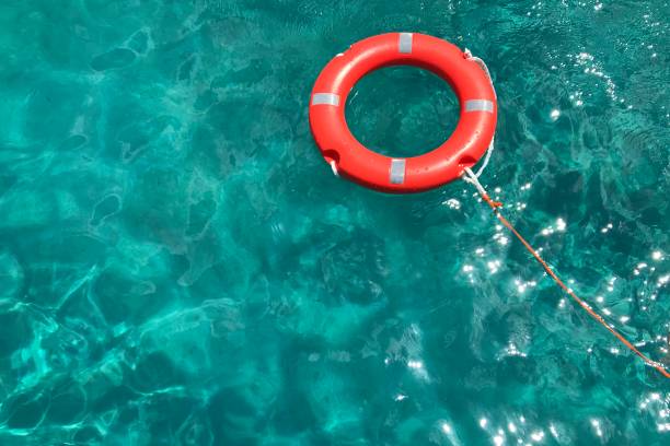 istock Lifebuoy in the sea 1025356200