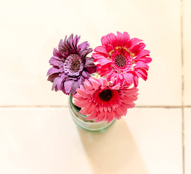 istock Beautiful artificial flowers on  background 1025386604