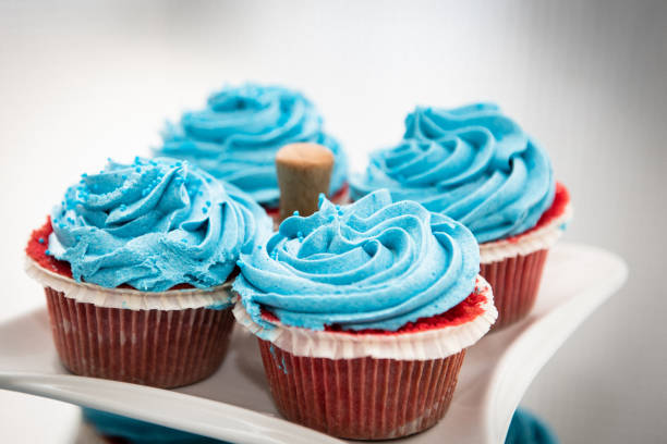 istock Fresh delicious sweet cupcakes 1025394424
