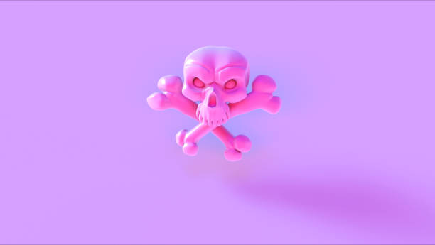 istock Pink Skull and Crossbones 1025399958